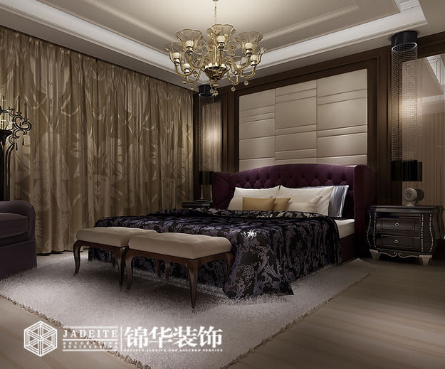 卧室装修效果图-装修图片-江苏锦华装饰浙江湖州分公